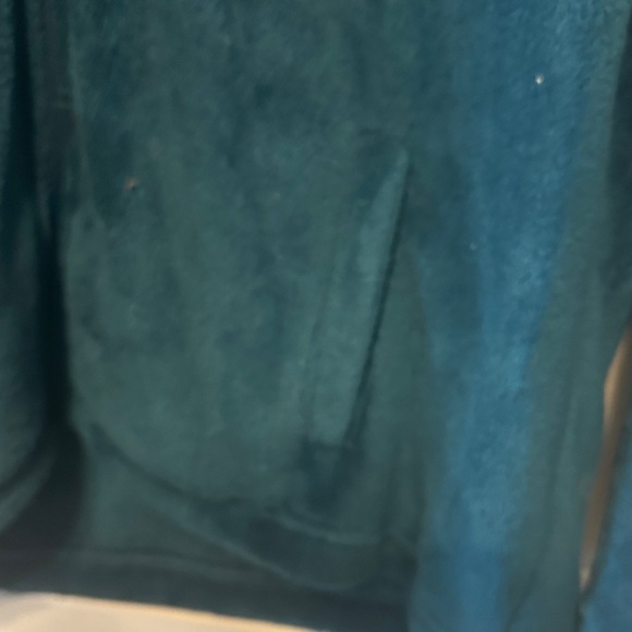 Basic Editions Women's Deep Teal Teddy Jacket - Picture 2 of 8